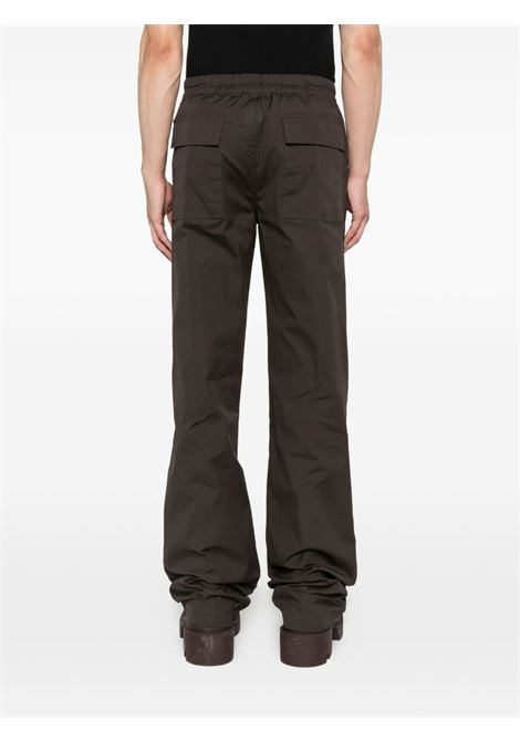Pantaloni con coulisse in marrone Rick owens - uomo RICK OWENS | RU02E1378TE78